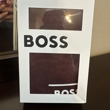 HUGO BOSS Men's Mix and Match Contrast Logo Stretch T-Shirt, L Brown