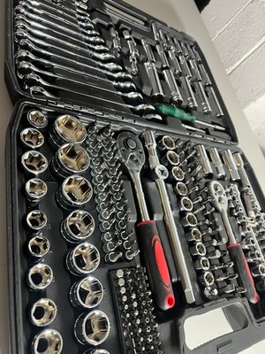 ROT 216 Steckschlüsselsatz 1/4 3/8 1/2'' Schraubenschlüssel Antrieb Ratschenschlüssel Mechaniker Werkzeuge Set