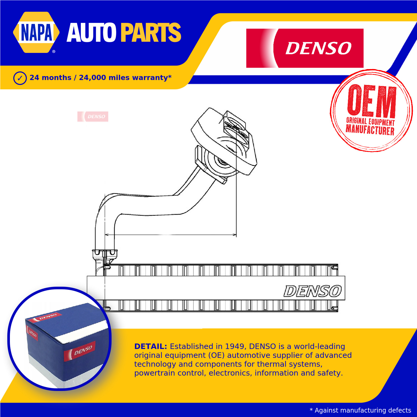 Air Con Evaporator fits FIAT PUNTO 199 9 2012 on AC Conditioning Denso 77363895