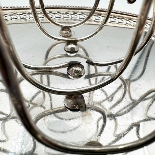 RARE PIERCED TOAST RACK OLD SHEFFIELD PLATE GEORGE III c1780 A/F - Picture 5 of 8