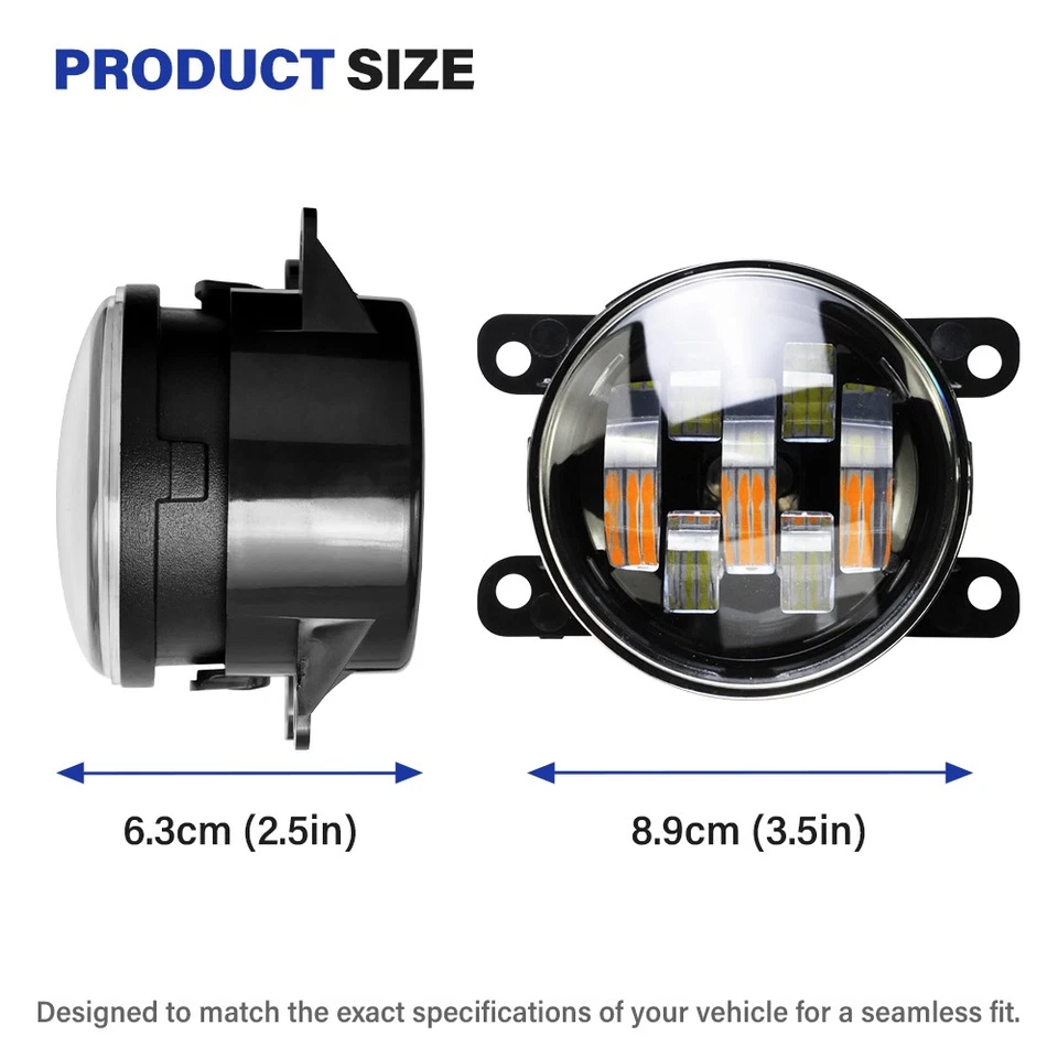 Luces antiniebla LED delanteras parachoques luces de conducción derecha+izquierda para Honda CR-Z 2013-2016 Foto 4 de 4