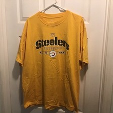 Pittsburgh Steelers Adult Short Sleeve T-shirt (Yellow) Size XL by VF Image ware