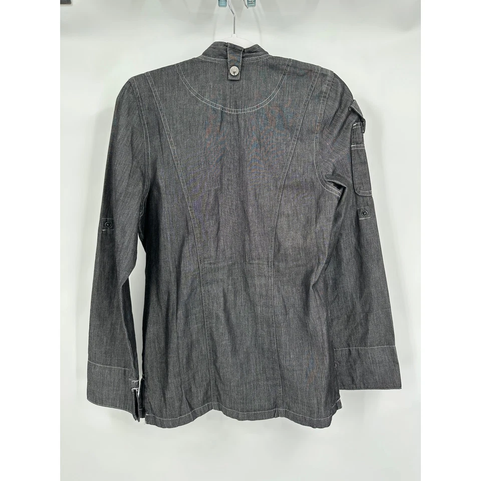 Chef Works Womens Coat Sz S Urban Collection Utility Workwear Functional Fashion - Image 2 of 4