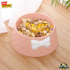 1 pc Cartoon Pet Dog Cat Feeding Bowl Shockproof Cute Decorative Food Dish