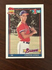 1991 Topps - Chipper Jones #333 (RC) MLB Braves HOF Rookie