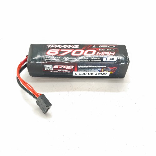 Traxxas 2890X 4S 14.8V 6700mAh 25C Lipo Battery w/ID Connector:MAXX XMAXX XRT