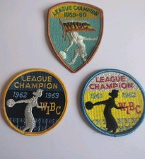 Vintage Women's Bowling Patches League Champion 1959-1963 WIBC Lot Of 3