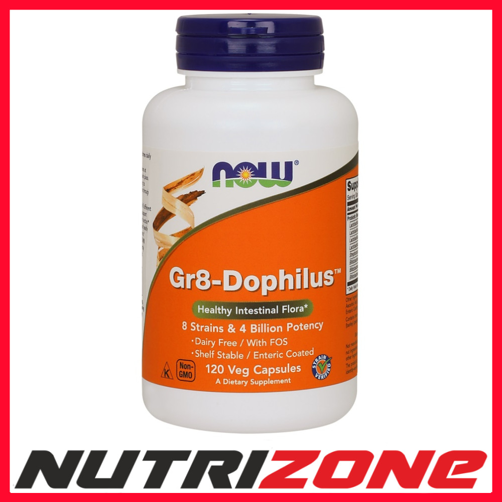 Now Foods Gr8-Dophilus Probiotic Intestinal Flora Health - 120 vcaps