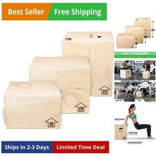 Fitness 3-in-1 Plyo Jump Box - Small, Standard, or XL - Launch Box Exercises ...