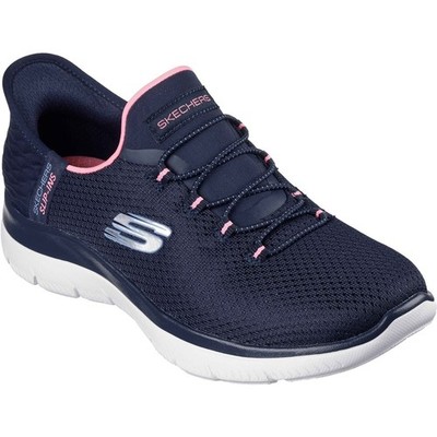 Skechers Summits - Diamond Dream Textil Damen Sneaker Navy/Pink