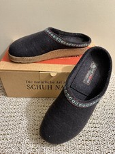 Haflinger Classic Grizzly clog Black Size 42 Brand New Never Worn Original Box