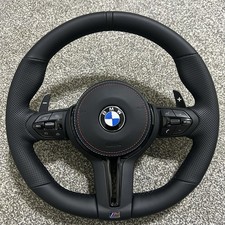 BMW M Style Leather Steering Wheel For - 1,2,3,4,5,6, 7 Series, X1-X6 M2 M3 M4