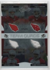 2008 Absolute Team Quad Die Cut #12 Leinart Boldin Edgerrin Fitzgerald #’d /100