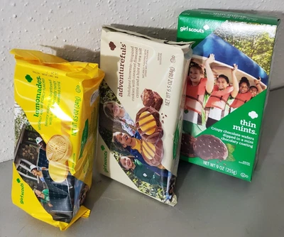 Girl Scouts ADVENTUREFULS, LEMONADES, THIN MINTS COOKIES (PLS READ DESCRIPTION)