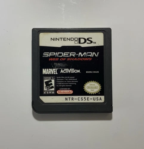 Spider-Man: Web of Shadows (Nintendo DS, 2008) Cartridge Only. Tested