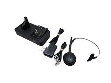 Jabra Pro 9400BS Black Headband Boom Mic Single Ear-Pad Headset System with Base