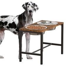 Extra Large Elevated Dog Bowls, Metal Raised Dog Bowl Stand with 2 X-Large 30...