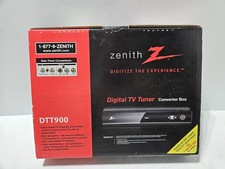 ZENITH DTT900 Digital TV Tuner Converter Box w/ Wireless Remote Open Box
