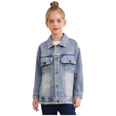 Unisex Kinder Jacke Dauerhaft Mantel Button-Up Oberbekleidung Im Freien Lässig