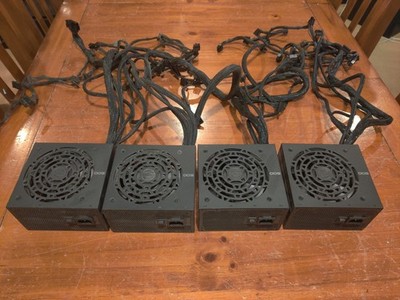 LOT OF 4: EVGA 500 GD, 80+ GOLD 500W Power Supply 100-GD-0500-V1