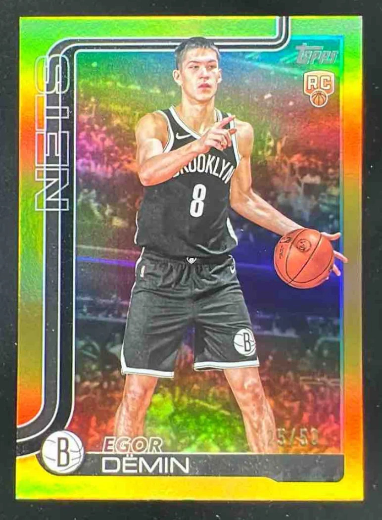 2025-26 Topps Gold Rainbow #208 Egor Demin RC /50