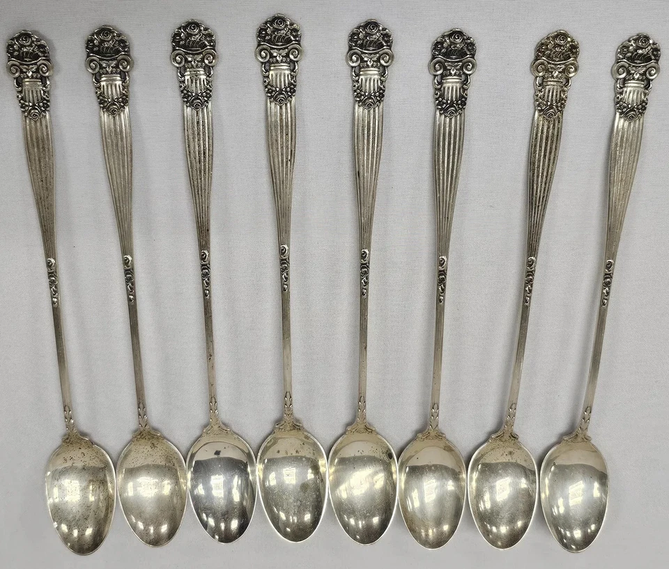 Cuchara de té helada de plata de ley Georgian by Towle Foto 2 de 4