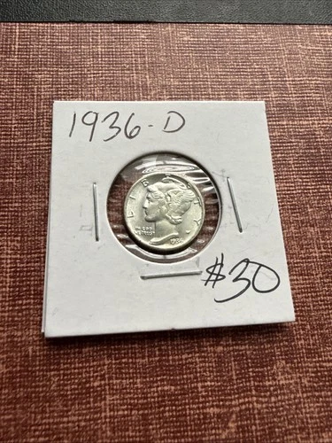 1936 D Mercury Dime - Choice - Brilliant Uncirculated
