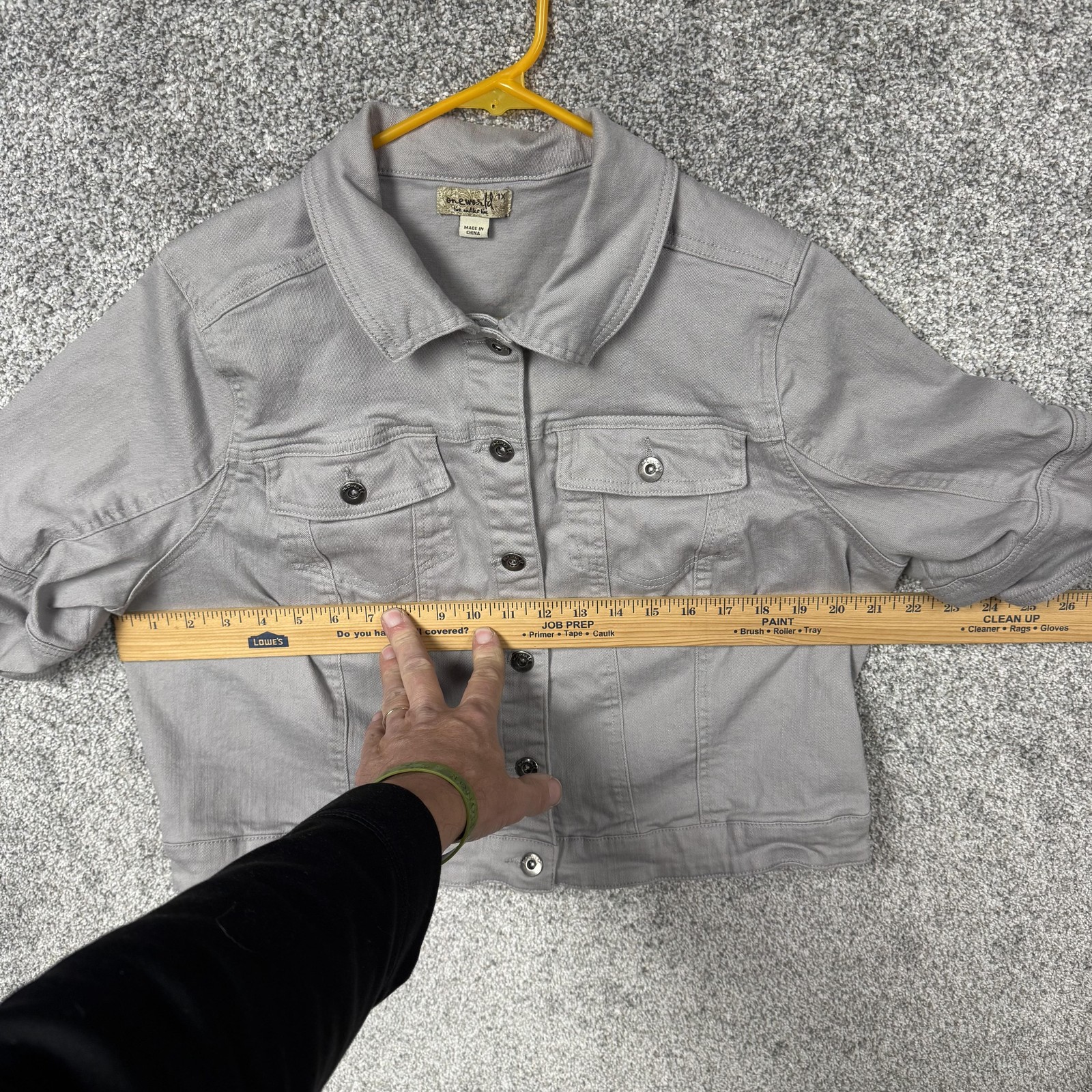 Oneworld Cropped Jacket 1X Plus Utility Retro Y2K… - image 3