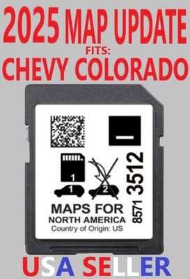 BRAND NEW 2025 MAP UPDATE GPS Chevy COLORADO 85713512 SD Navigation Card