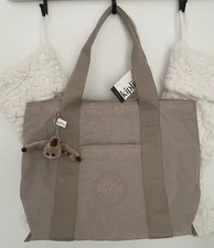 Kipling Women's Era Medium Travel Tote Bag Golden Tan