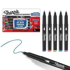Sharpie Creative Paint Marker Fine Tip 5/Pk Earth Tones Office School Arts Home