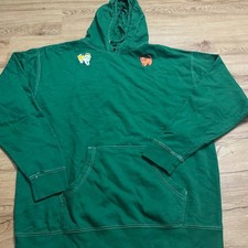 Emma Chamberlain Anything Goes Cat Hoodie Sweater Size 2XL Green RARE SOLD OUT