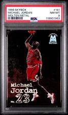 1998 SKYBOX MOLTEN METAL #141 MICHAEL JORDAN PSA 8
