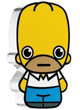 1 Oz Silver Coin 2022 The Simpsons Homer Simpson Mini Coin Perth Mint