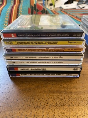 Lot Hindemith CDs Orchestral Works 5 & 6 Kammermusik Symphony In E Flat