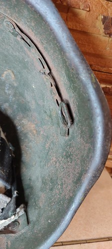 Original Militärhelm SSH 40 Stahl 2. Weltkrieg sowjetische Armee RKKA Zweiter Weltkrieg Russisch - Bild 14 von 19
