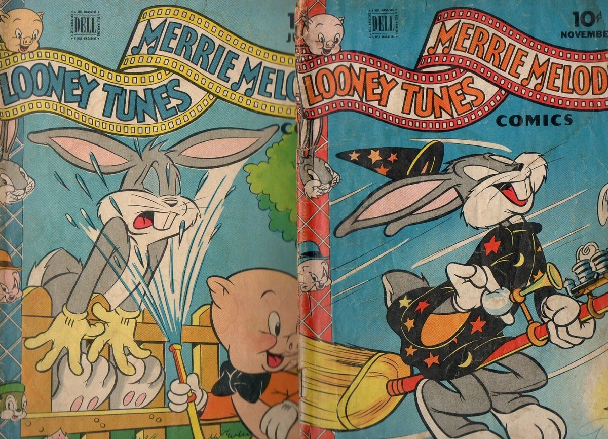 Looney Tunes & Merry Melodies #37, 44 1944-1945 WWII Era G/VG 2.0