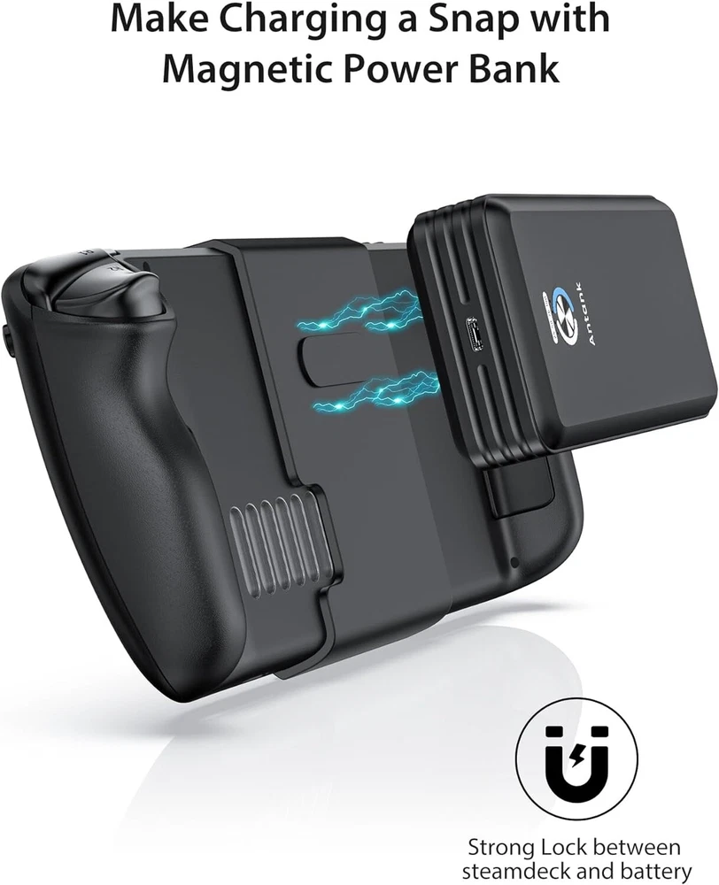 20000mAh Magnetic Power Bank PACK 45W PD 3.0 Fast 3.0 Charging  for Steam Deck