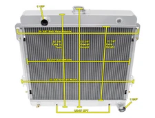 2 Row Discount Champion Radiator for 1975 76 77 78 1979 Dodge W200 V8 Engine