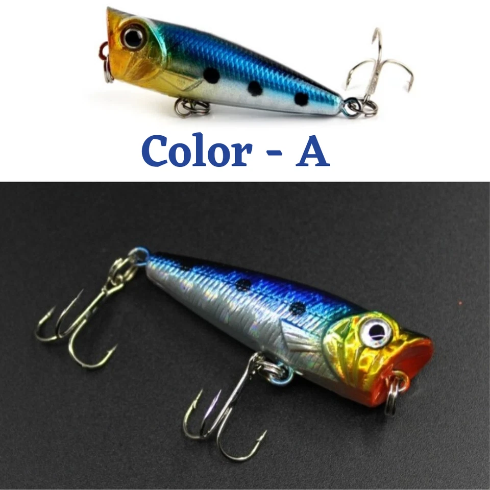 NUEVO 2" Topwater Popper Bass, Striper, Snakhead y Redfish Señuelo de Superficie de Pesca 3D Foto 2 de 4