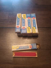 VINTAGE MECHANICAL PENCIL 13 PACKS RED SCRIPTO THICK CRAYON LEADS Made in USA 