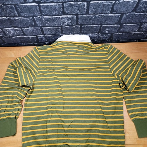 Polo uomo UniverCity Rags girocollo a righe L verde manica lunga nuova con etichetta - Foto 3 di 11