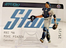 MIKE PIAZZA #25/25 Platinum Clear STARS 2003 Donruss Studio SS-43 New York Mets