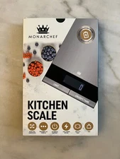 Monarchef Digital Food Scale for Kitchen, Baking, Cooking, and Meal Prep