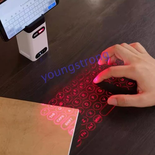 Wireless Bluetooth Laser Virtual Projection Keyboard For iPhone 16 15 14 Pro Max - Picture 4 of 10