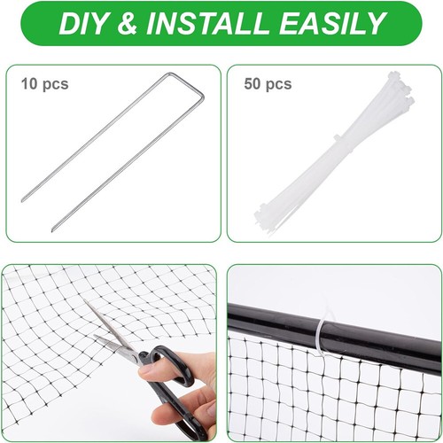 Anti Bird Netting 5 x 100 ft Heavy Duty Garden Animal Fence Protect Fruits Trees - Picture 9 of 13
