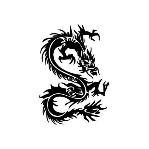 Dragon Art - Vinyl Decal Sticker for Wall, Car, iPhone, iPad, Laptop, Bike - Picture 1 of 4
