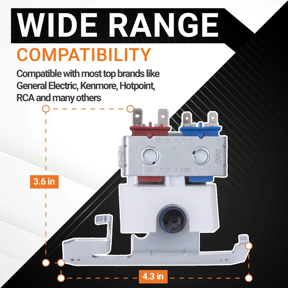 Bluestars Ultra Durable WR57X10051 Refrigerator Dual Inlet Water Valve - Compati - Image 2 of 4