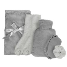 OHS Hot Water Bottle Gift Set Winter Warm Socks Eye Mask Scrunchie