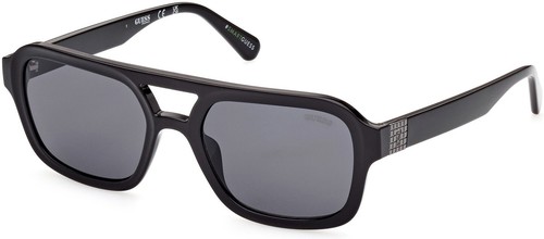 Guess GU8259 01A glänzend schwarz quadratisch Kunststoff Sonnenbrille Gestell 53-19-145